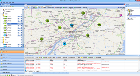 Capture officielle de l’interface TRBOnet Plus